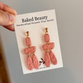 Organic Heart Textured Dangle