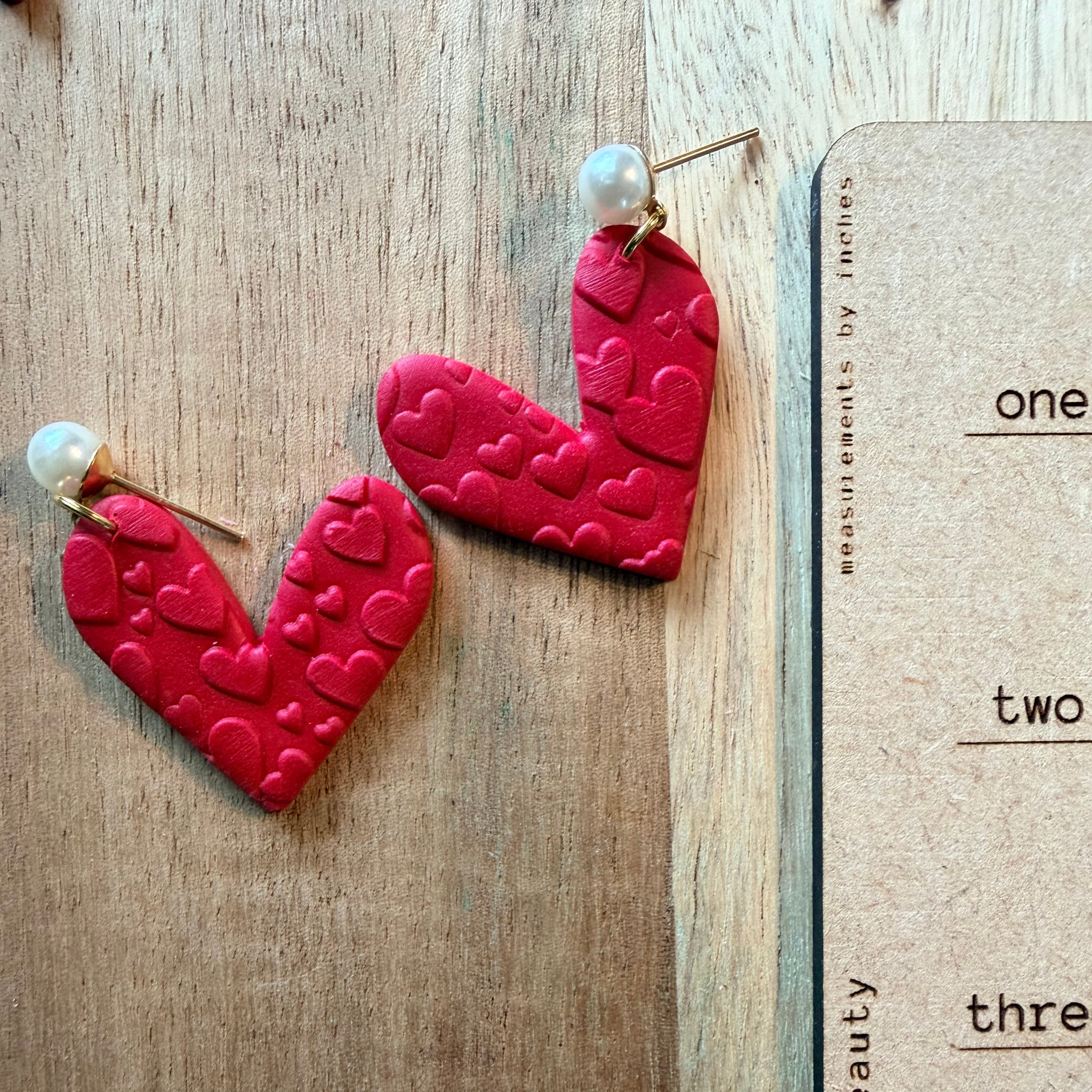 Textured Heart Dangle